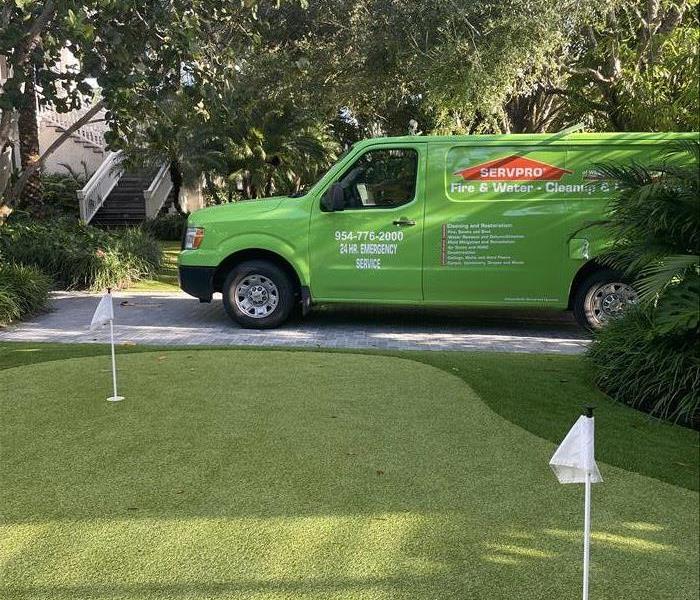 SERVPRO vehicle in parking lot